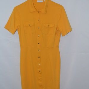 New York and Company Yellow Dress
